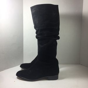 Leather Suede Flat Knee High Boots. Saks Fifth Avenue WMN Sz/38 (7.5 US)